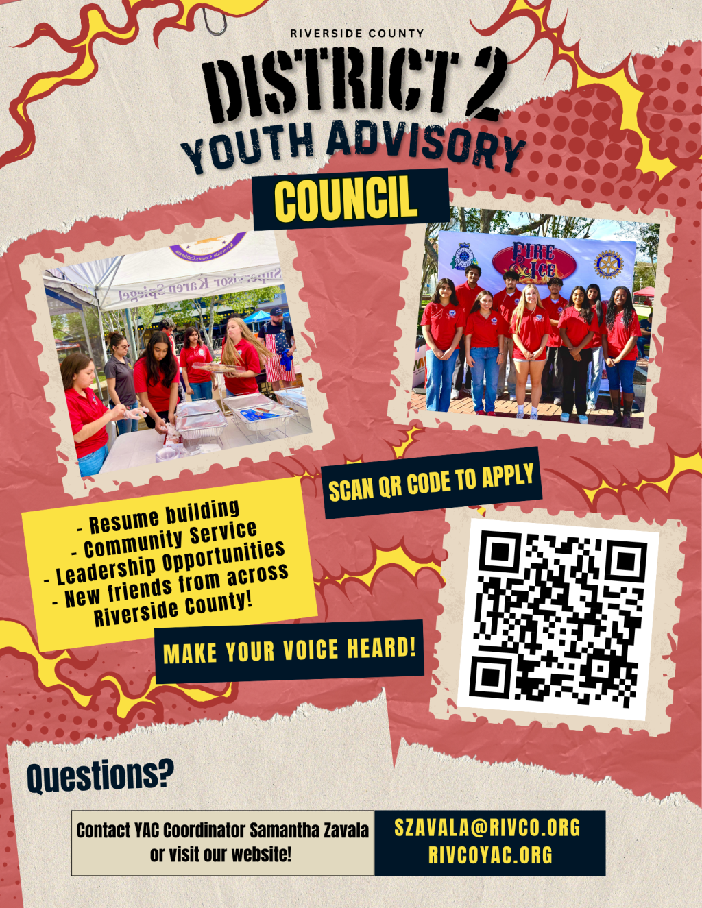 2026-2027 District 2 YAC Recruitment Flyer