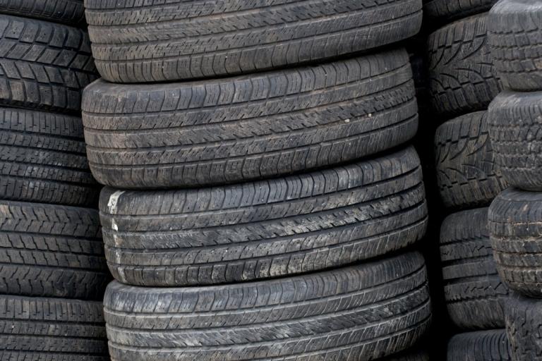 Stacks of tires