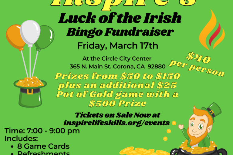 Inspire's Luck of the Irish Bingo Fundraiser