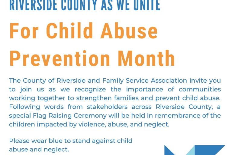 Child Abuse Prevention Month Invitation