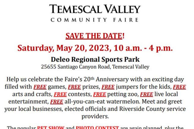 Temescal Valley Faire