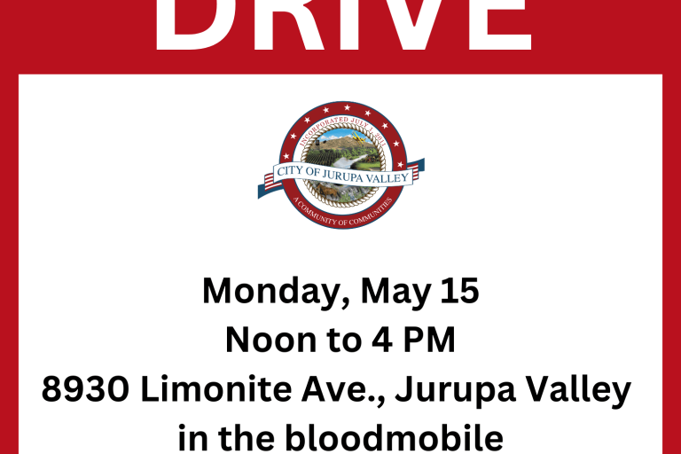 Jurupa Valley Blood Drive