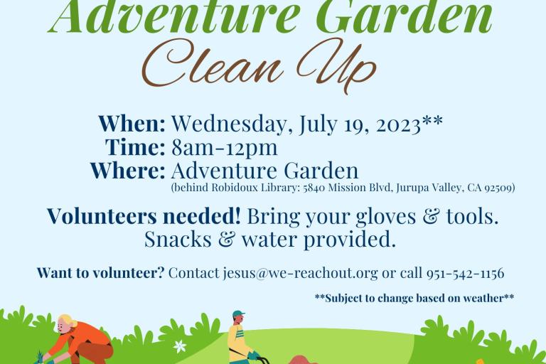 Adventure Garden Clean Up