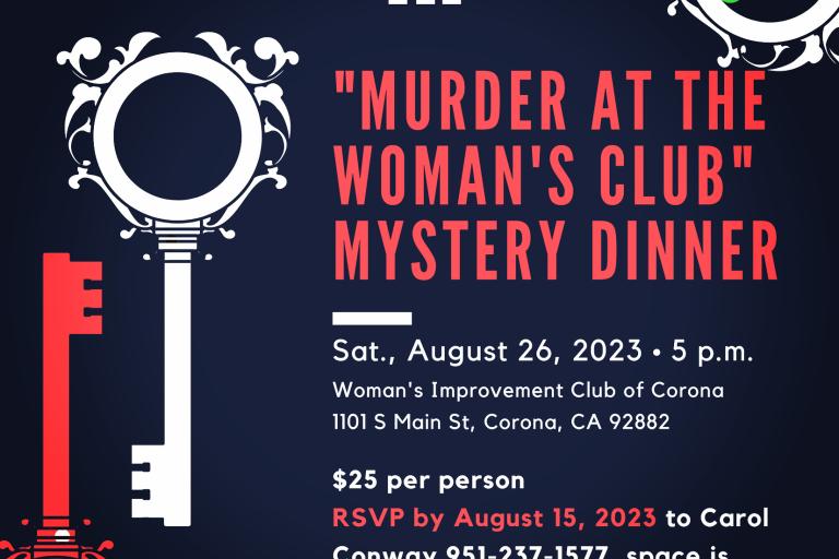 "Murder at the Woman's Club" Mystery Dinner