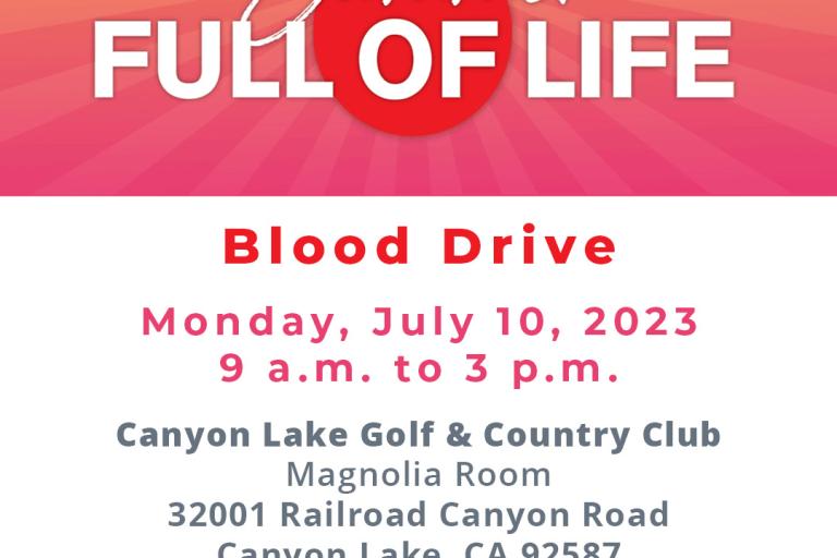 Canyon Lake Blood Drive