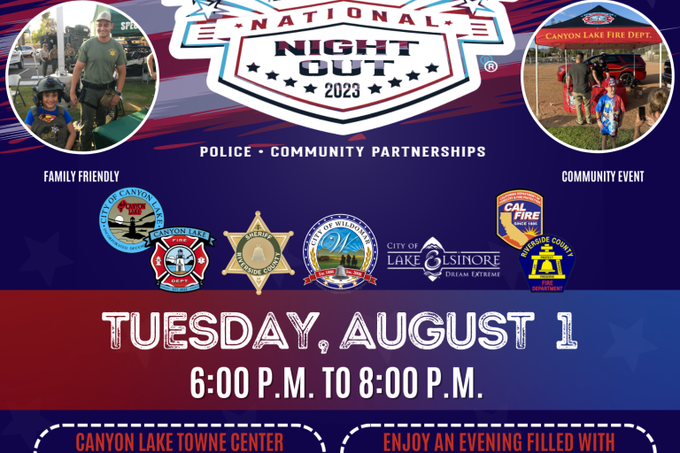 National Night Out Canyon Lake Lake Elsinore