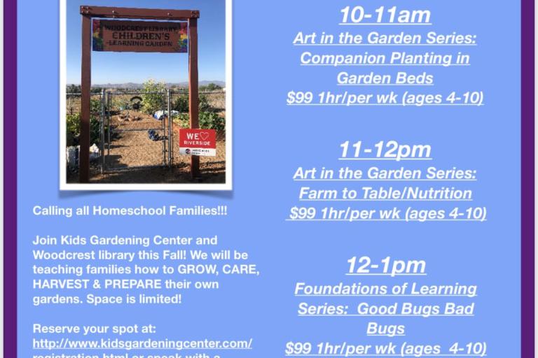 Kids Gardening Center Woodcrest Library