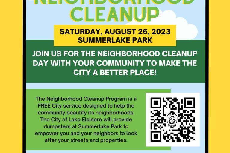 Lake Elsinore Neighborhood Clean Up