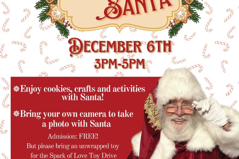 Woodcrest Cookies with Santa
