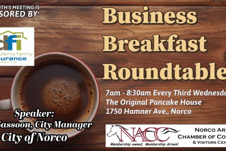 Business Breakfast Roundtable w/Homeless Solutions - Corona-Norco Region