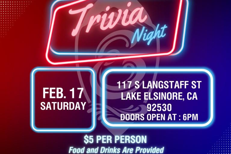 Lake Elsinore Kids Trivia Night