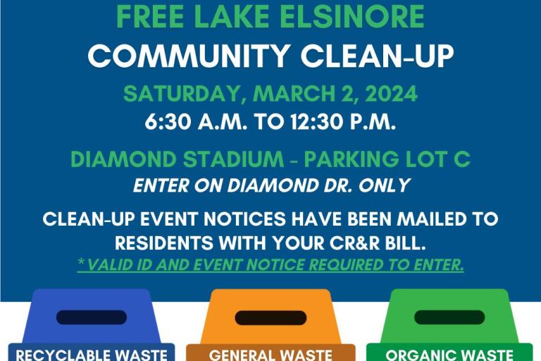 Lake Elsinore Community Clean Up