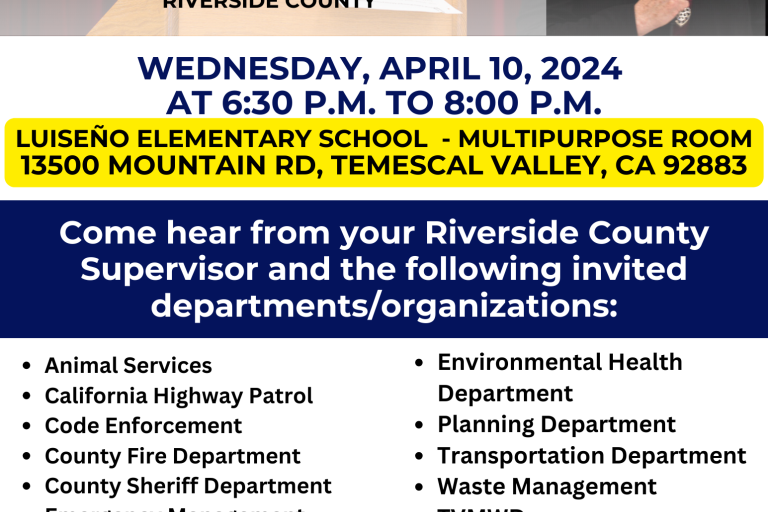 TV Town Hall Flyer Highlighted