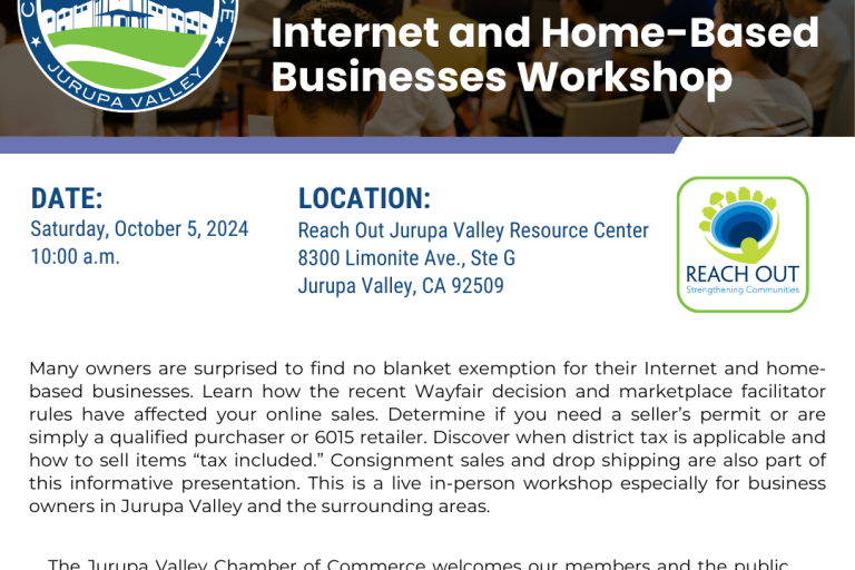 Jurupa Valley Internet and Home Based Business Workshop