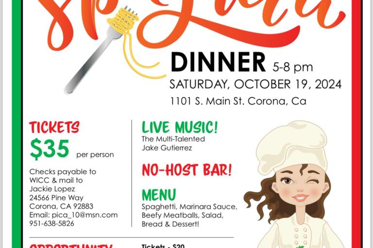 27th Annual Pasta Italiano Spaghetti Dinner