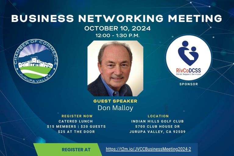 Jurupa Valley Chamber Business Networking Meeting
