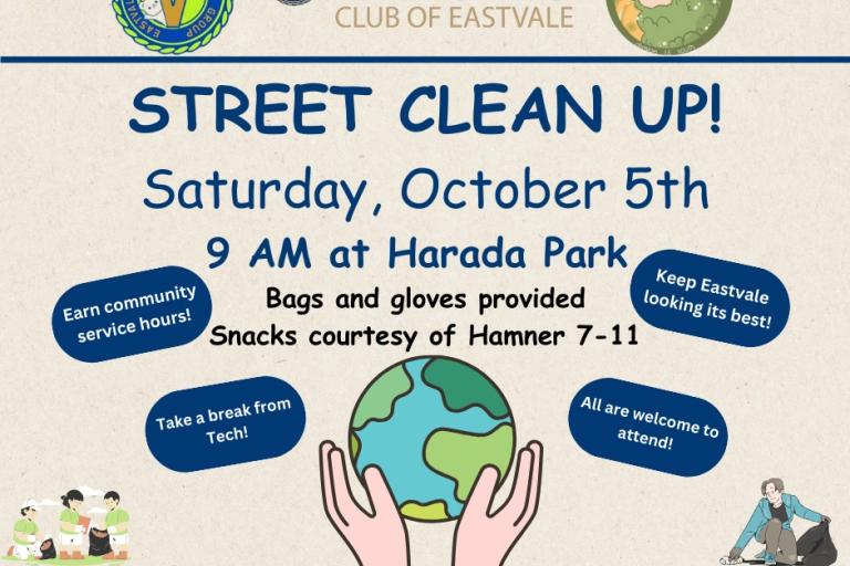 Kiwanis Club Street Clean up