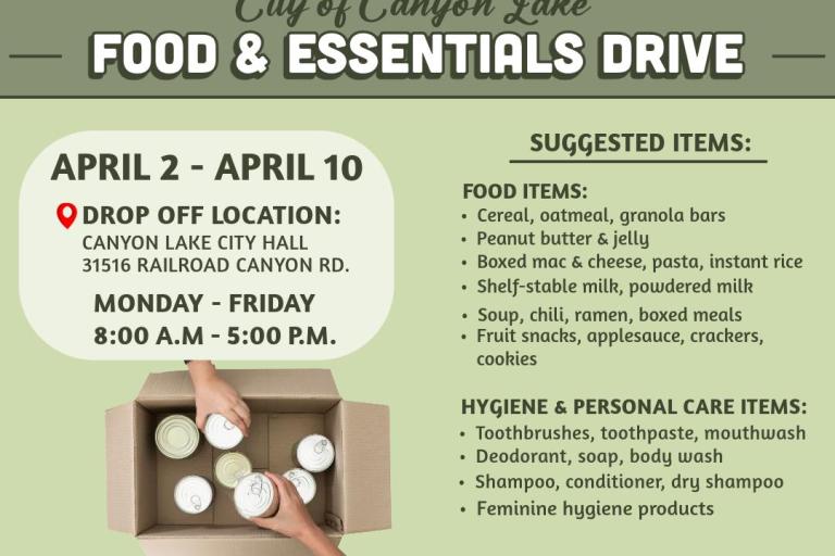 Canyon Lake Food Drive
