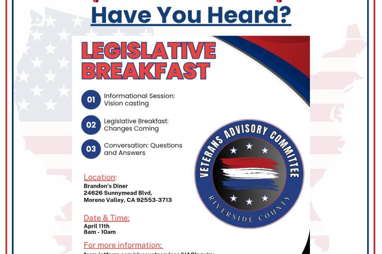 Veterans Legislative Breakfast