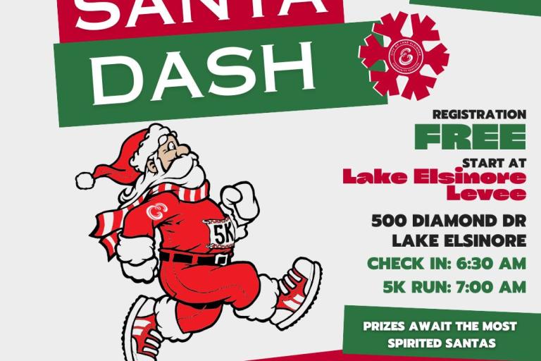 Lake Elsinore Santa Dash Marathon 
