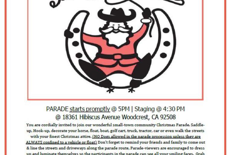 Woodcrest Christmas Parade 