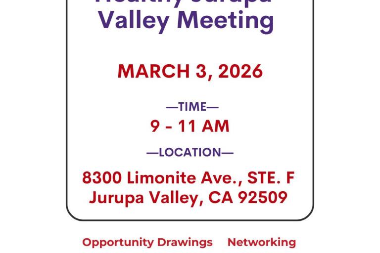 Healthy Jurupa Valley Meeting