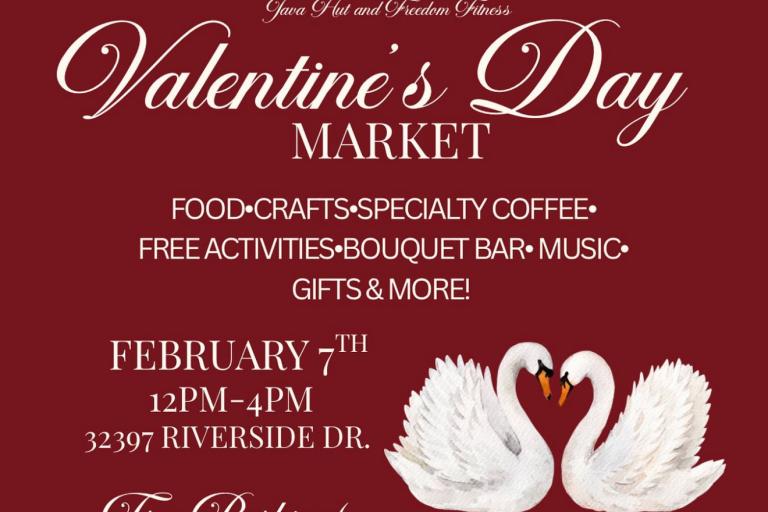 Java Hut and Freedom Fitness Valentines Day Market 