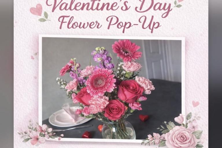 Valentines Day Flower Pop-Up