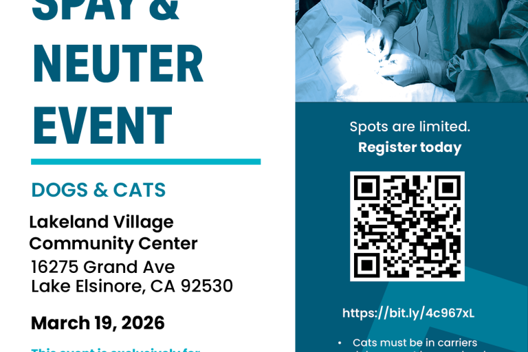 Lakeland Village Spay Neuter Flyer