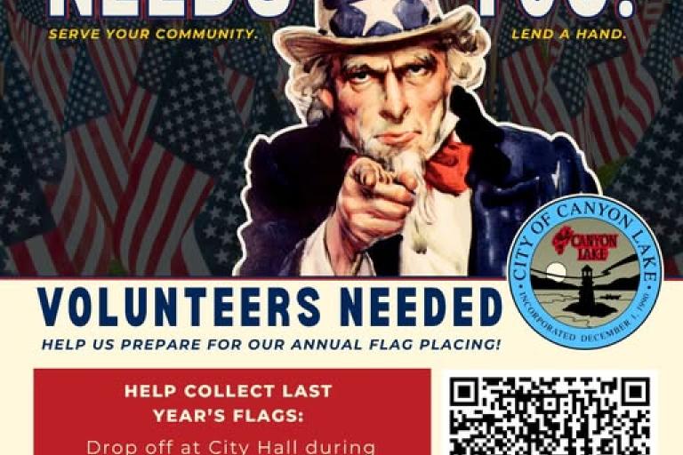 Canyon Lake Flag Placement Volunteers