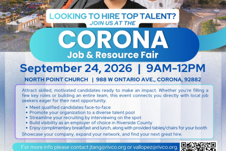 Corona Job and Resource Fair
