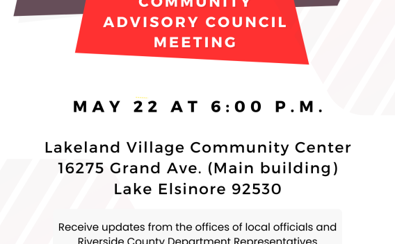 Lakeland Village Community advisory Council Meeting May 22