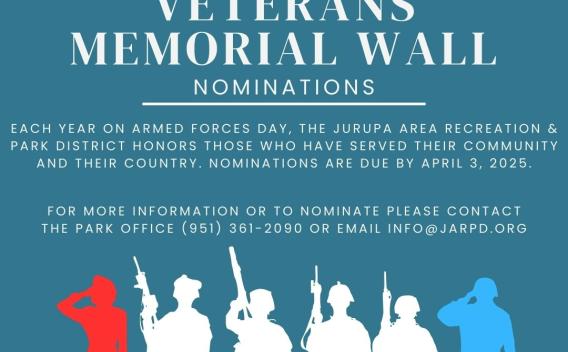 JARPD Veterans Memorial Wall Nominations