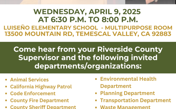 Temescal Valley Town Hall 2025