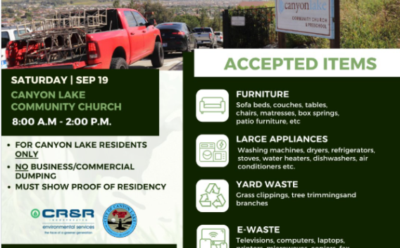 canyon lake community clean up
