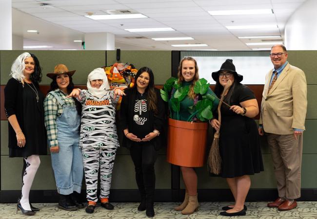 District Two Team Celebrates Halloween