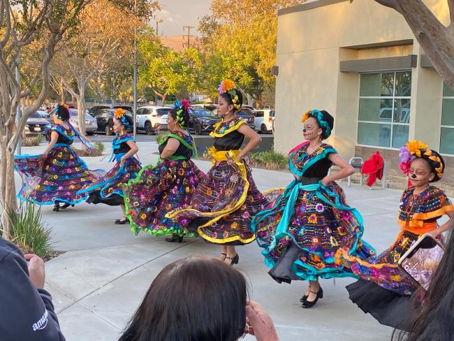 District Two Team Attends Dia De Los Muertos at Glen Avon Library