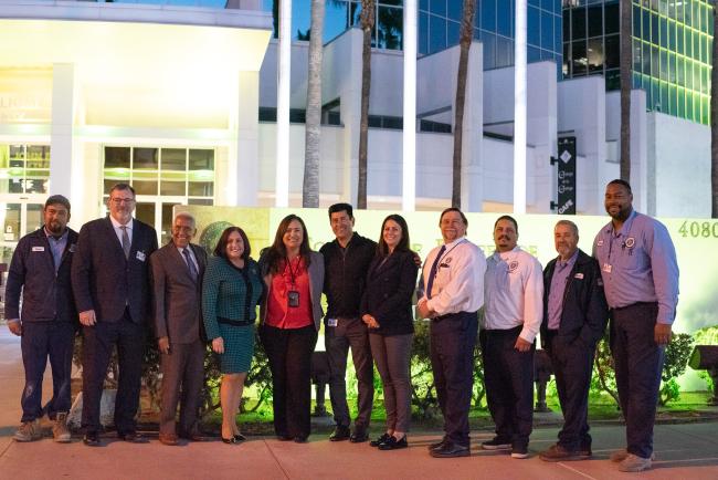 Supervisor Spiegel Organizes Lighting the Building Green for Veterans