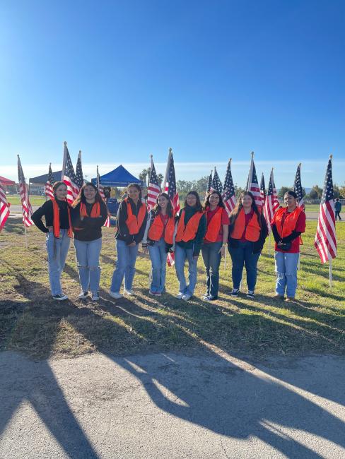 District Two Youth Council Volunteers at Jurupa Valley Veterans Celebration Parade and Festival