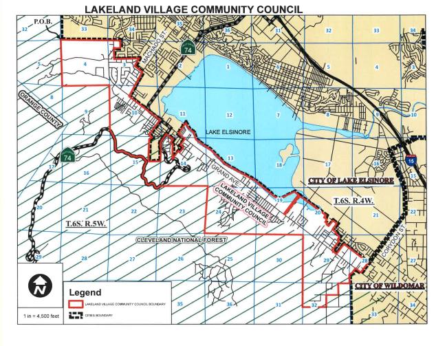 Map of Lakeland Village Boundary Map