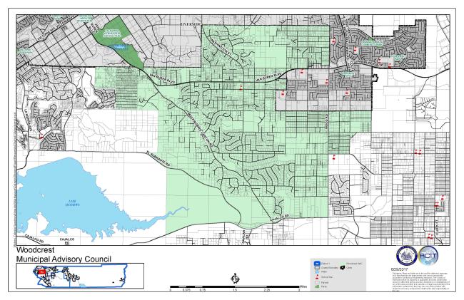 Woodcrest Boundary Map