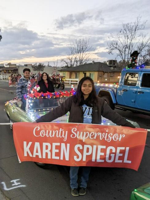 Supervisor Karen Spiegel in Norco's Annual Parade of Lights