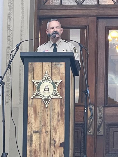 Sheriff Bianco speaking