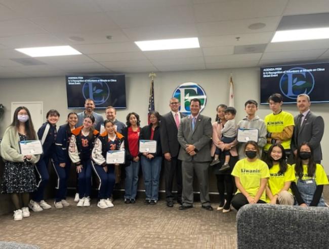 District Two YAC Team with Eastvale City Council