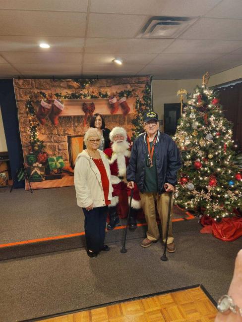 Supervisor Karen Spiegel with veteran family