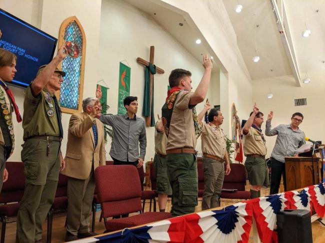 Supervisor Spiegel Eagle Scouts