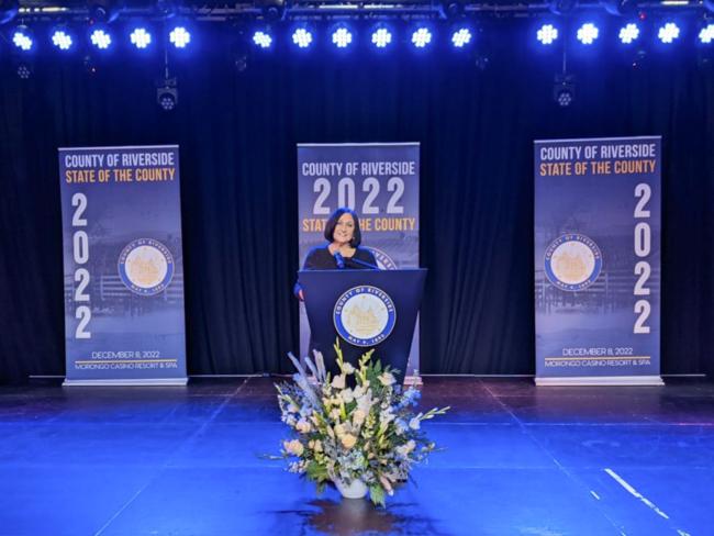 Supervisor Karen Spiegel at the 2022 State of the County