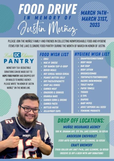 Food Drive flyer
