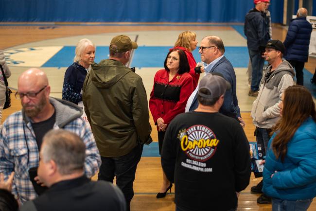 Supervisor Spiegel in Warm Springs
