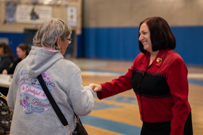 Supervisor Spiegel in Warm Springs